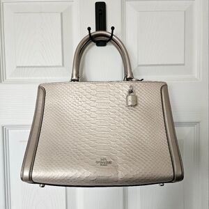 COACH Zoe Carryall-Gorgeous Platinum!!